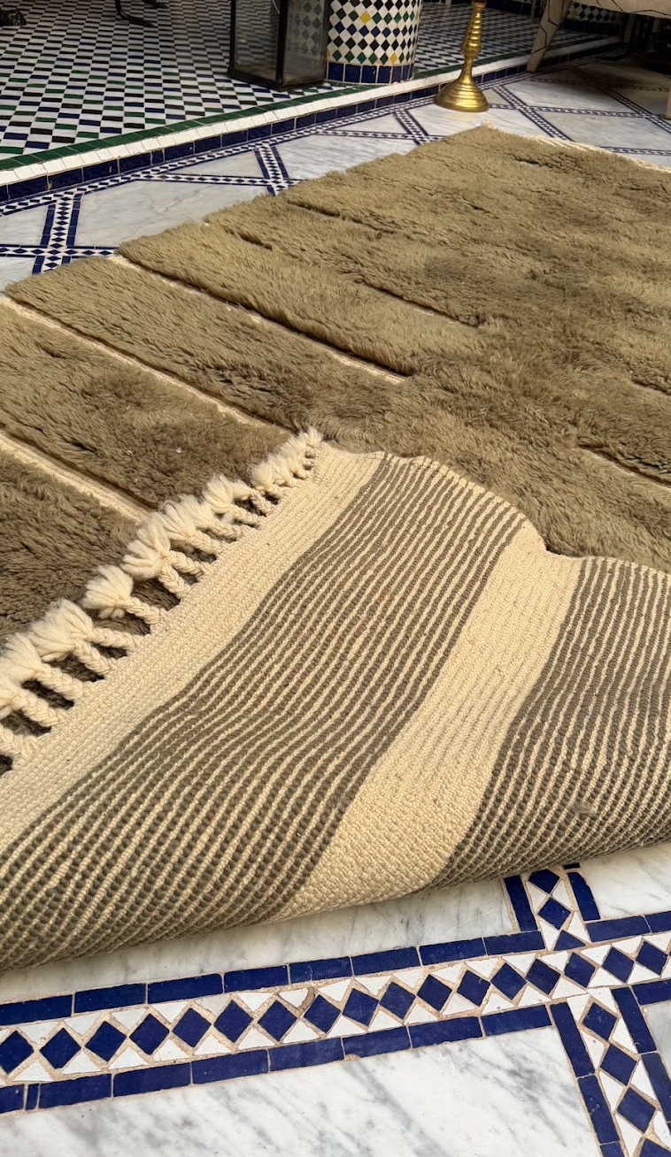 Amazigh rug close-up, weaving detail